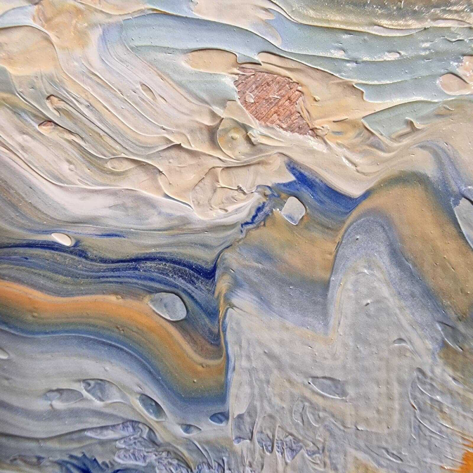 4 x 4 cm. What is the right distance from which to view this painting?