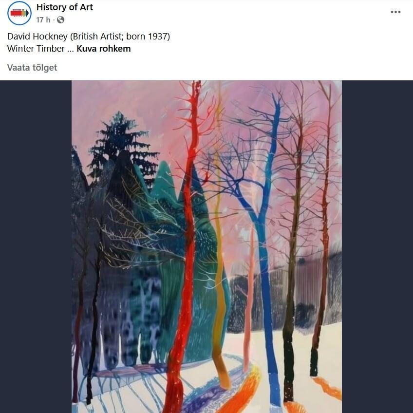 David Hockney, Winter Timber