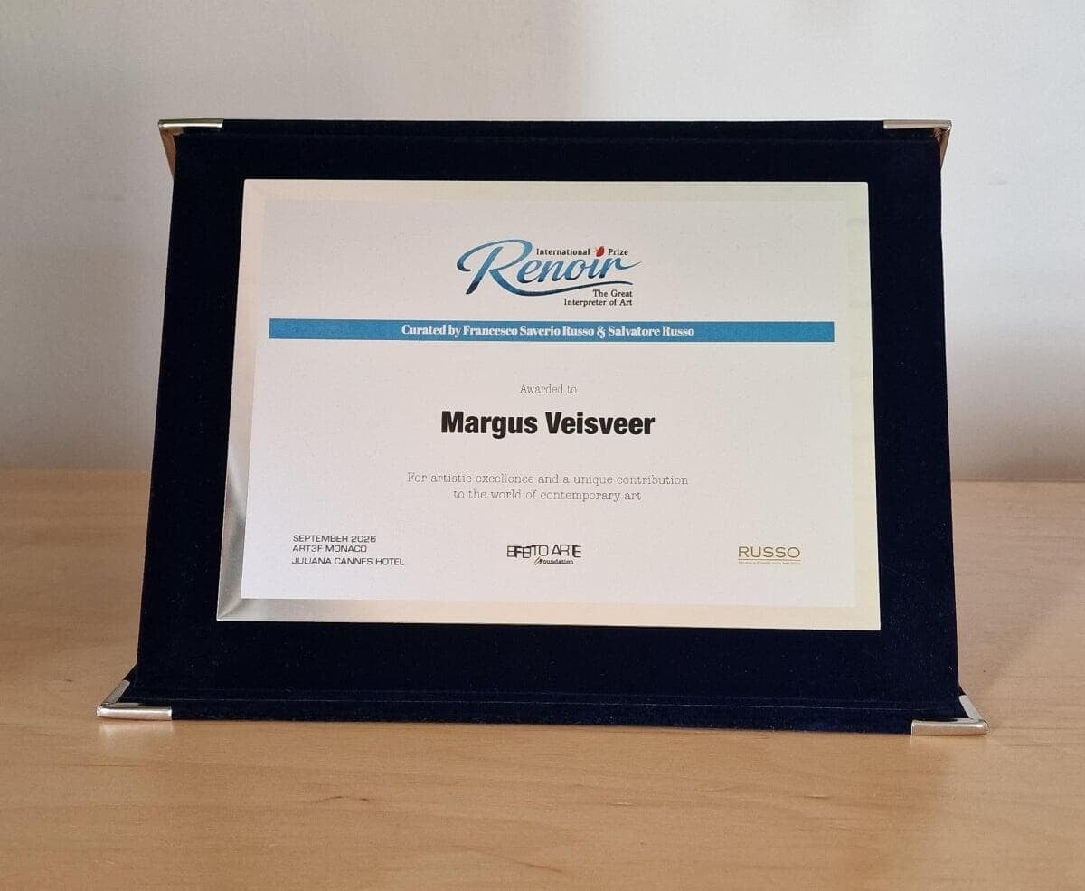 International Prize RENOIR - The Great Interpreter of Art - Awarded, 2026_Margus Veisveer